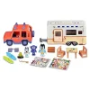 FAMOSA Coleccionables Y Mini Mundos*- Bluey - Vehículo de vacaciones con tablas de surf y figurita articulada ㅤ