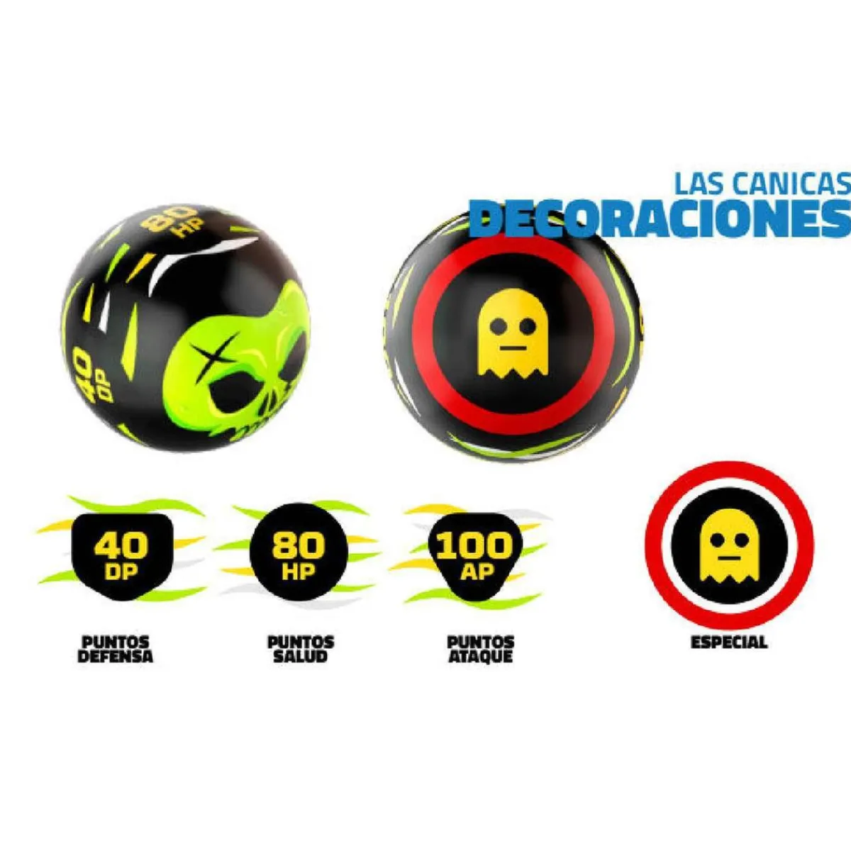 TOYS "R" US Coleccionables Y Mini Mundos*Freak Marbles - Set 3 canicas (varios modelos)