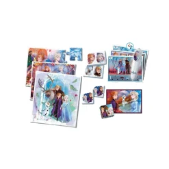CLEMENTONI Juguetes Educativos Y Libros|Juegos Y Puzzles*Frozen - Edukit 7 en 1
