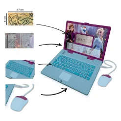 LEXIBOOK Juguetes Educativos Y Libros*Frozen - Ordenador bilingüe Frozen 2