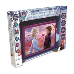LEXIBOOK Juguetes Educativos Y Libros*Frozen - Ordenador bilingüe Frozen 2