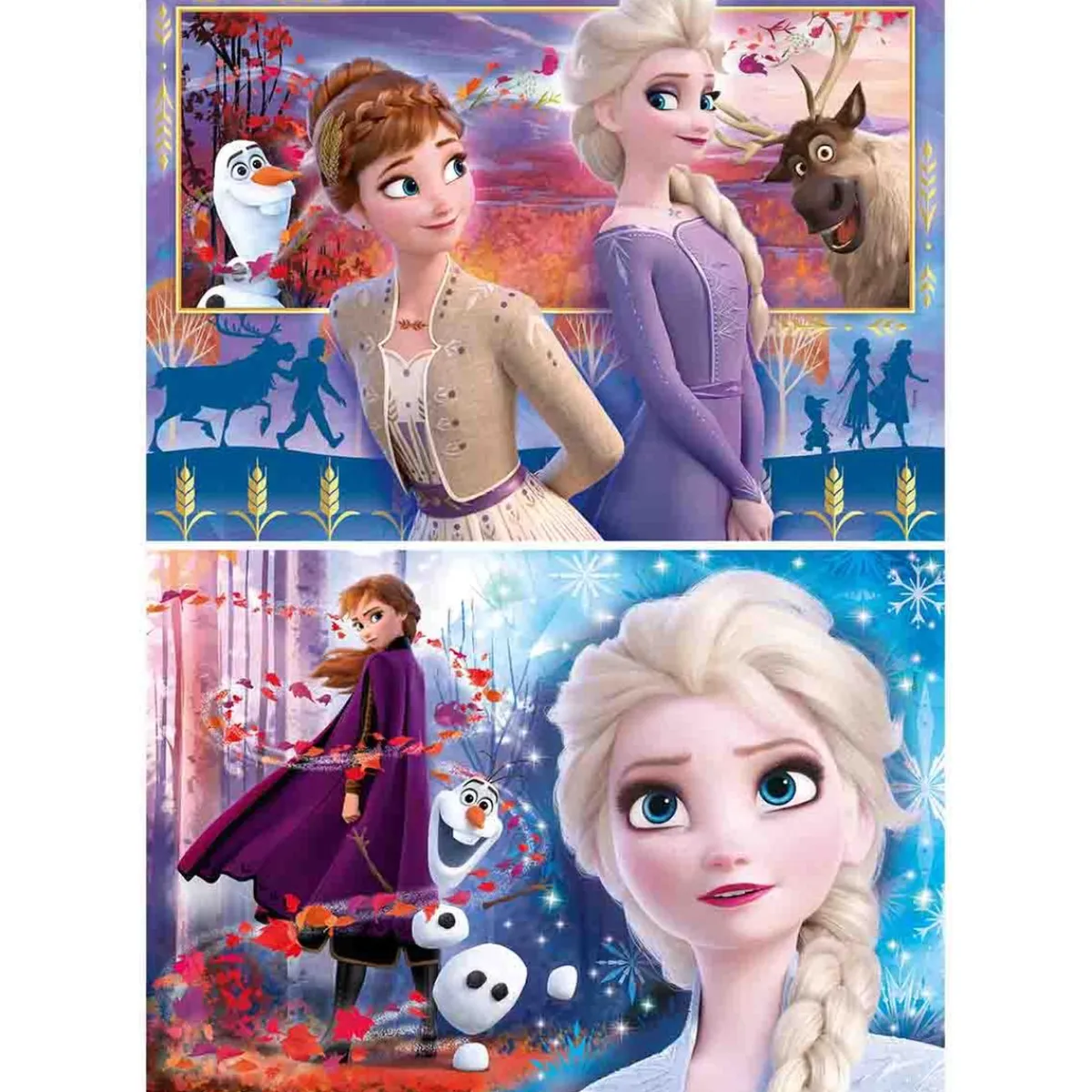 CLEMENTONI Juegos Y Puzzles*Frozen - Puzzle 2x60 piezas Frozen 2