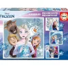EDUCA BORRAS Juegos Y Puzzles*Frozen - Set de puzzles infantiles progresivos con imágenes de Frozen, 12 a 25 piezas ㅤ
