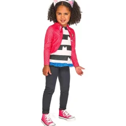 RUBIE'S Disfraces|Halloween*Gabby's Dollhouse - Conjunto camiseta efecto chaqueta y diadema 3-4 años