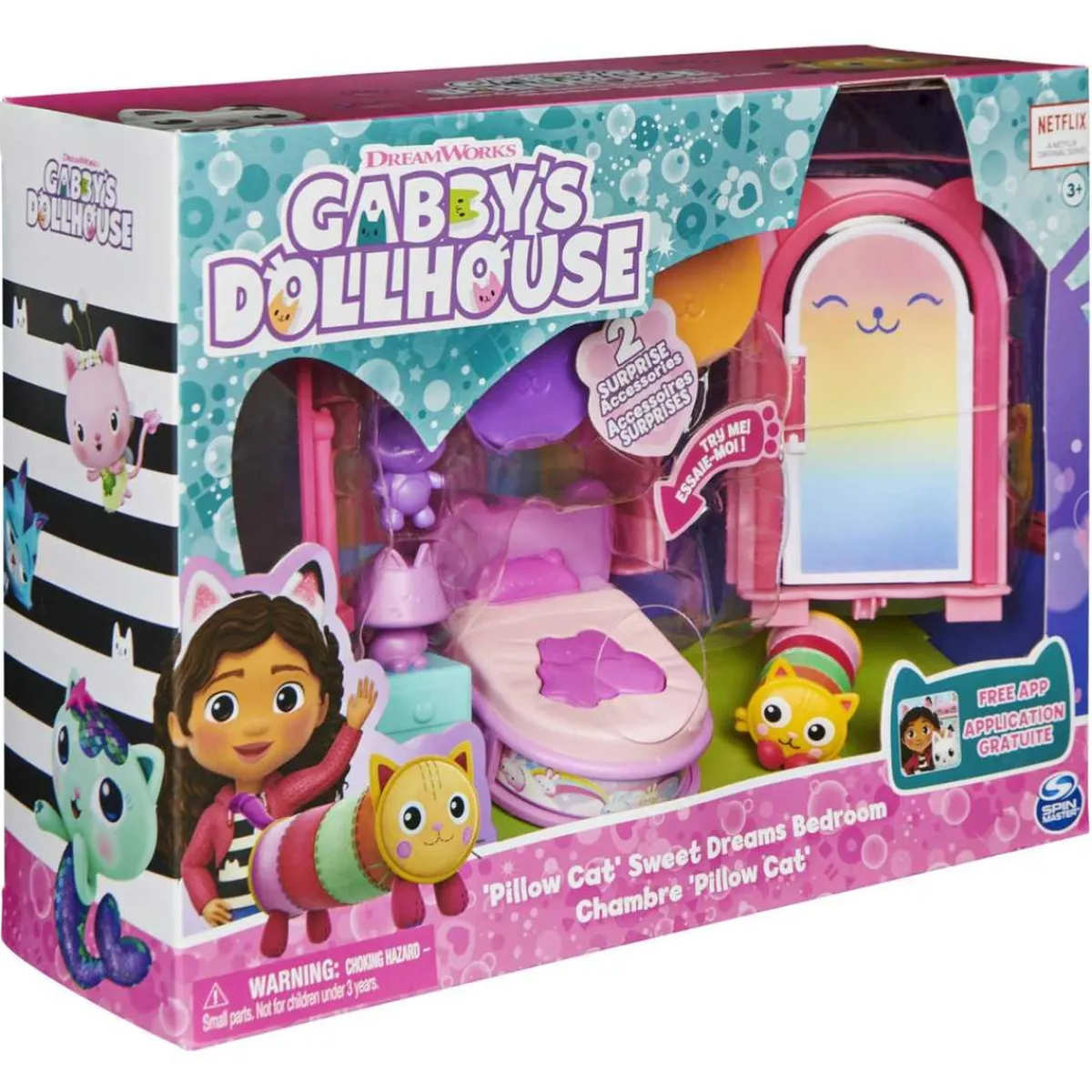 SPIN MASTER Coleccionables Y Mini Mundos*Gabby's Dollhouse - Dormitorio de Sueñigata ㅤ