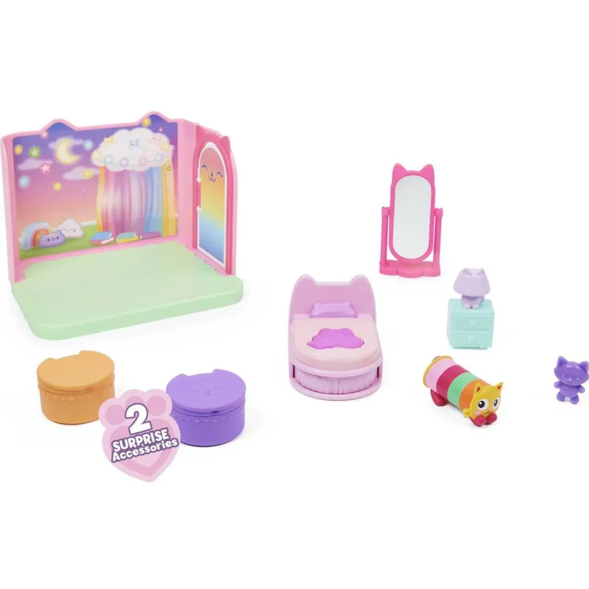 SPIN MASTER Coleccionables Y Mini Mundos*Gabby's Dollhouse - Dormitorio de Sueñigata ㅤ