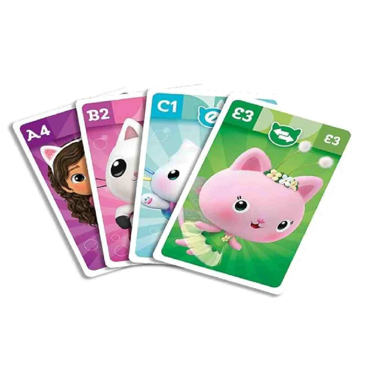 NAIPES HERACLIO FOURNIER, S.A. Juegos Y Puzzles|Friki Zone*Gabby's Dollhouse - Juego Shuffle Fun 4 en 1