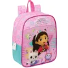 SAFTA Material Escolar*Gabby's Dollhouse - Mochila guardería adaptable a carro - Colección Party