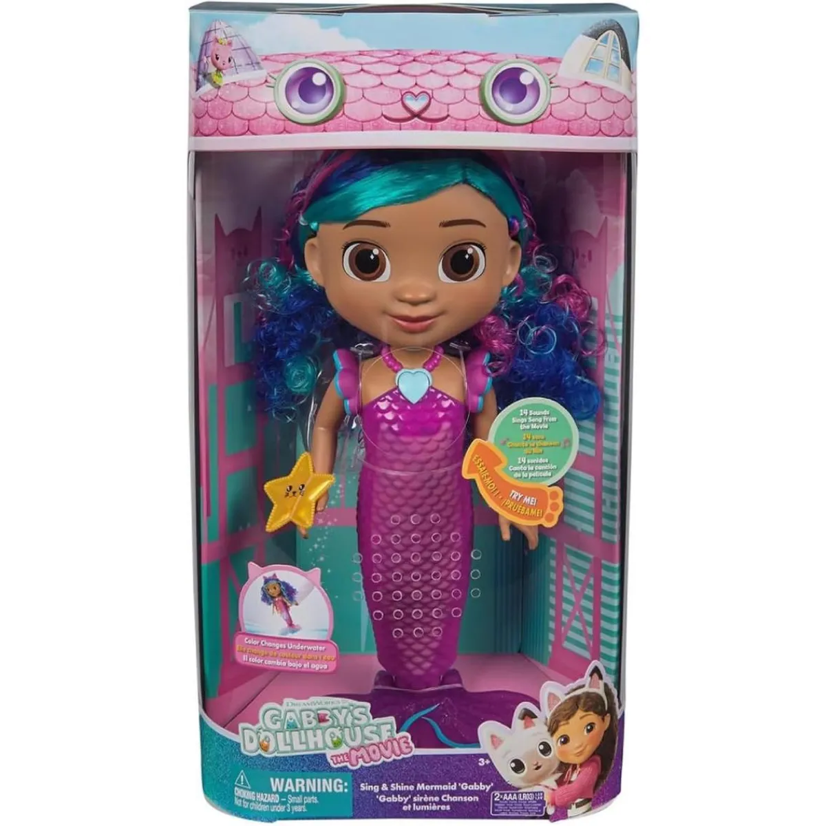 SPIN MASTER Coleccionables Y Mini Mundos*Gabby’s Dollhouse - Muñeca Gabby sirena canta y brilla