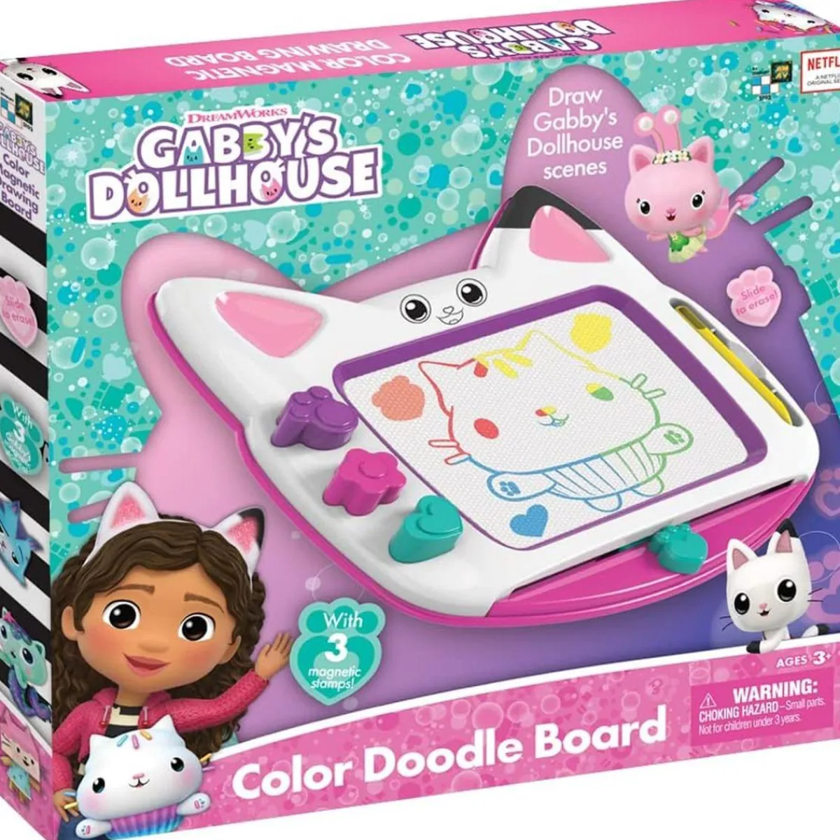 CEFA Steam|Arte Y Manualidades*Gabby's Dollhouse - Pizarra magnética de colores