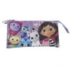 T-RACERS Material Escolar*Gabby's Dollhouse - Portatodo triple
