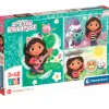 CLEMENTONI Juegos Y Puzzles*Gabby's Dollhouse - Puzzles 3 en 1 de 48 piezas