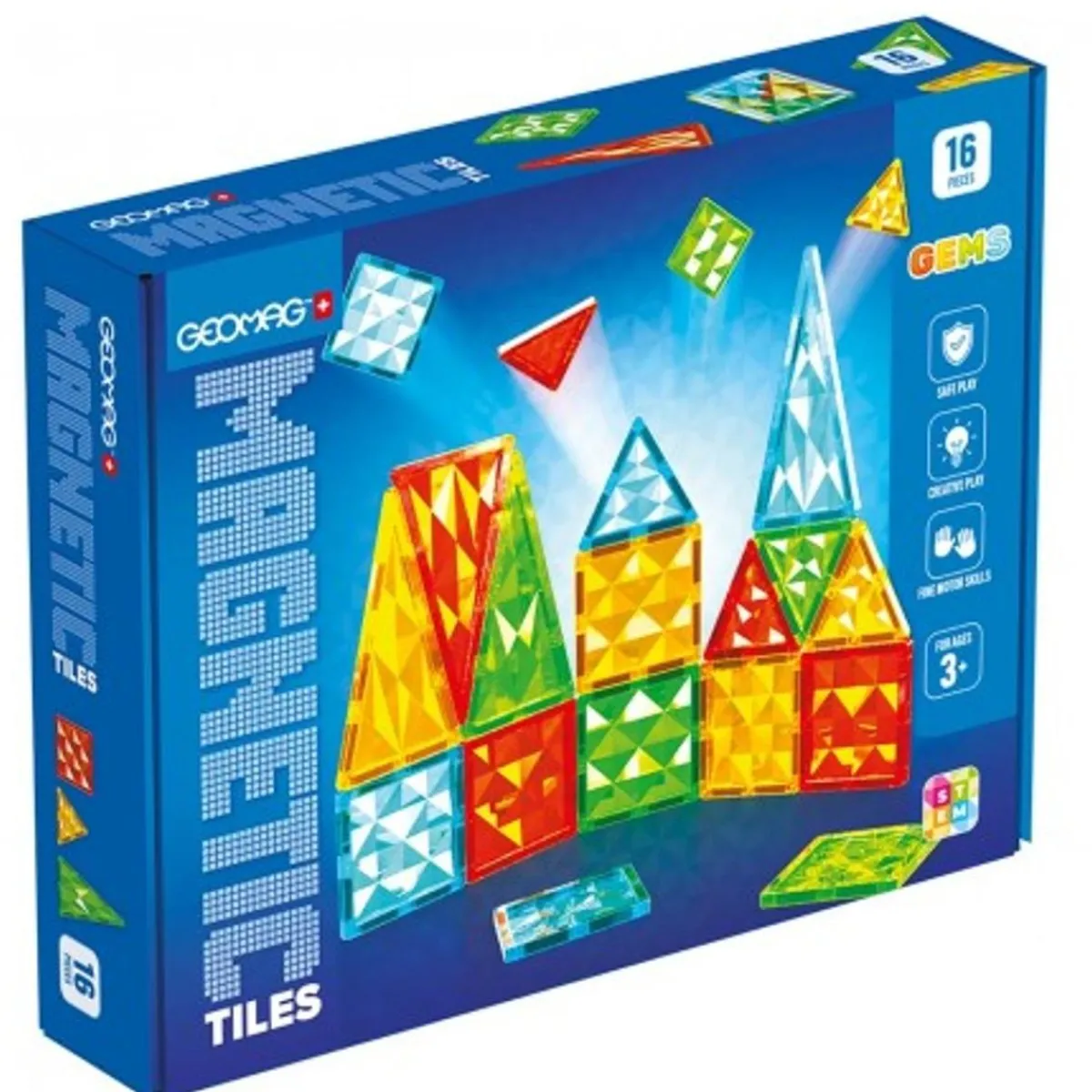 GEOMAC Steam*Geomag - Magnetic Tiles Gemas