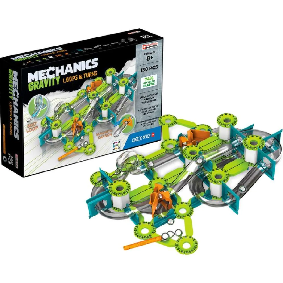 TOY PARTNER S.A. Steam*Geomag - Mechanics Gravity Loops & Turns