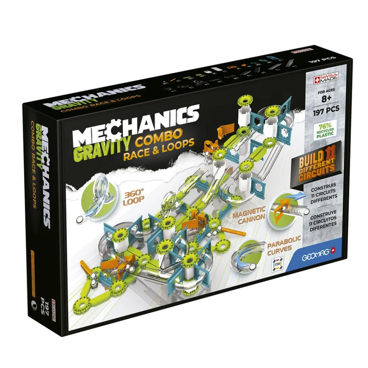 TOY PARTNER S.A. Steam*Geomag - Mechanics gravity combo race & loops