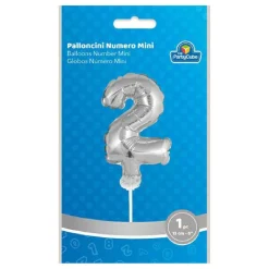 TOYS "R" US Artículos De Fiesta Y Regalos*Globo aluminio plateado número 2