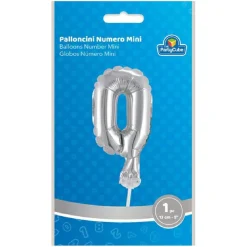 TOYS "R" US Artículos De Fiesta Y Regalos*Globo aluminio plateado número 0