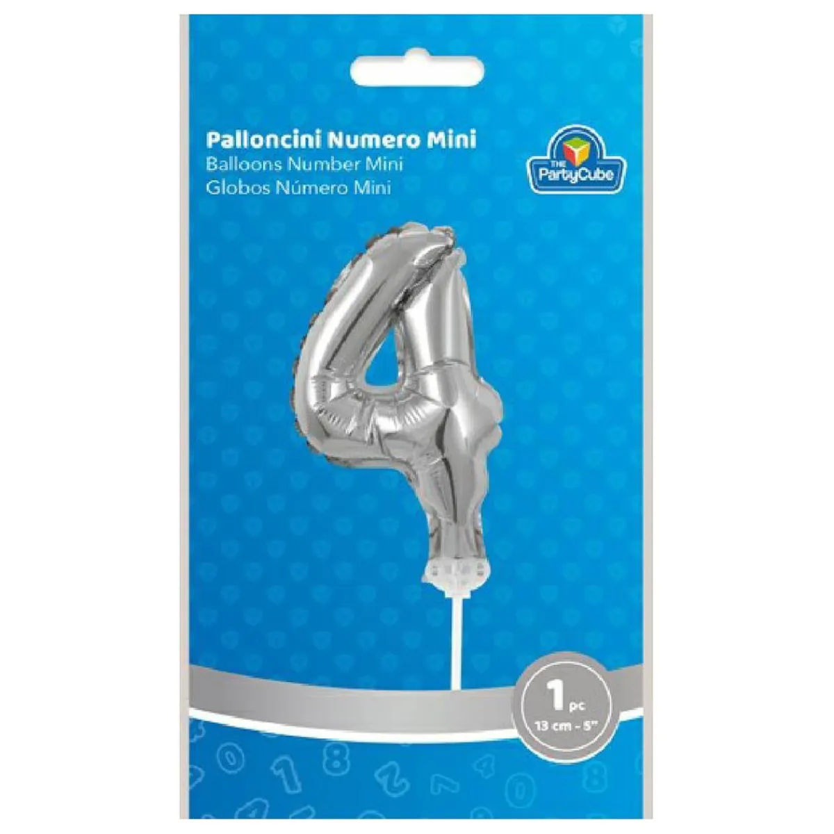 TOYS "R" US Artículos De Fiesta Y Regalos*Globo aluminio plateado número 4