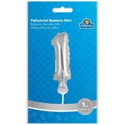 TOYS "R" US Artículos De Fiesta Y Regalos*Globo aluminio plateado número 1