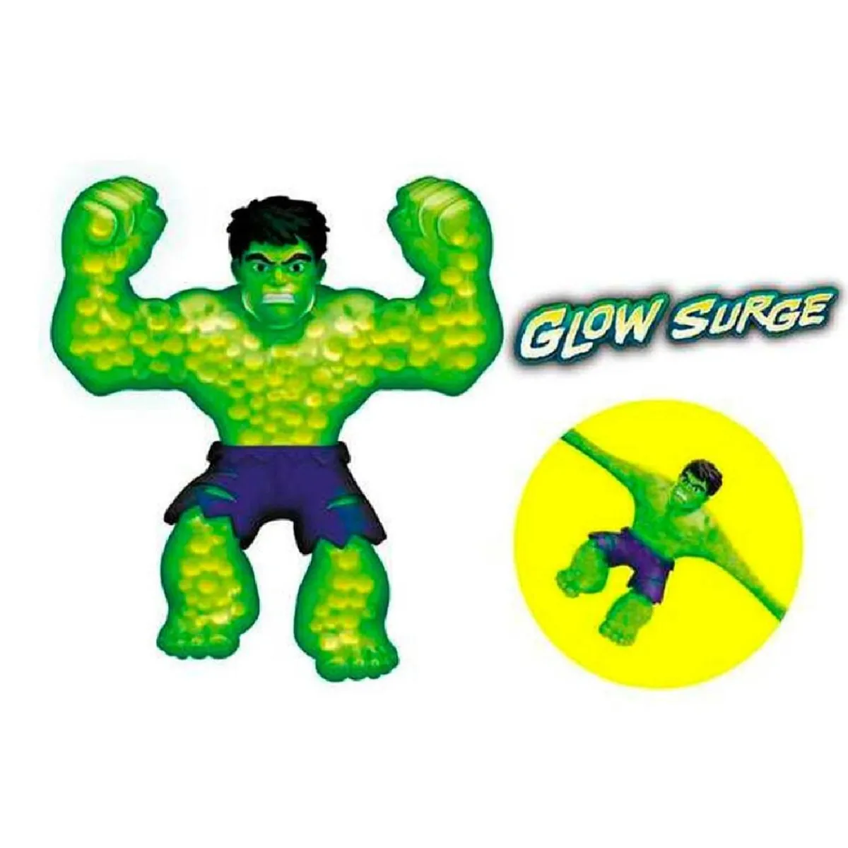 BANDAI Figuras De Acción*Goo Jit Zu - Figura Glow Surge Hulk