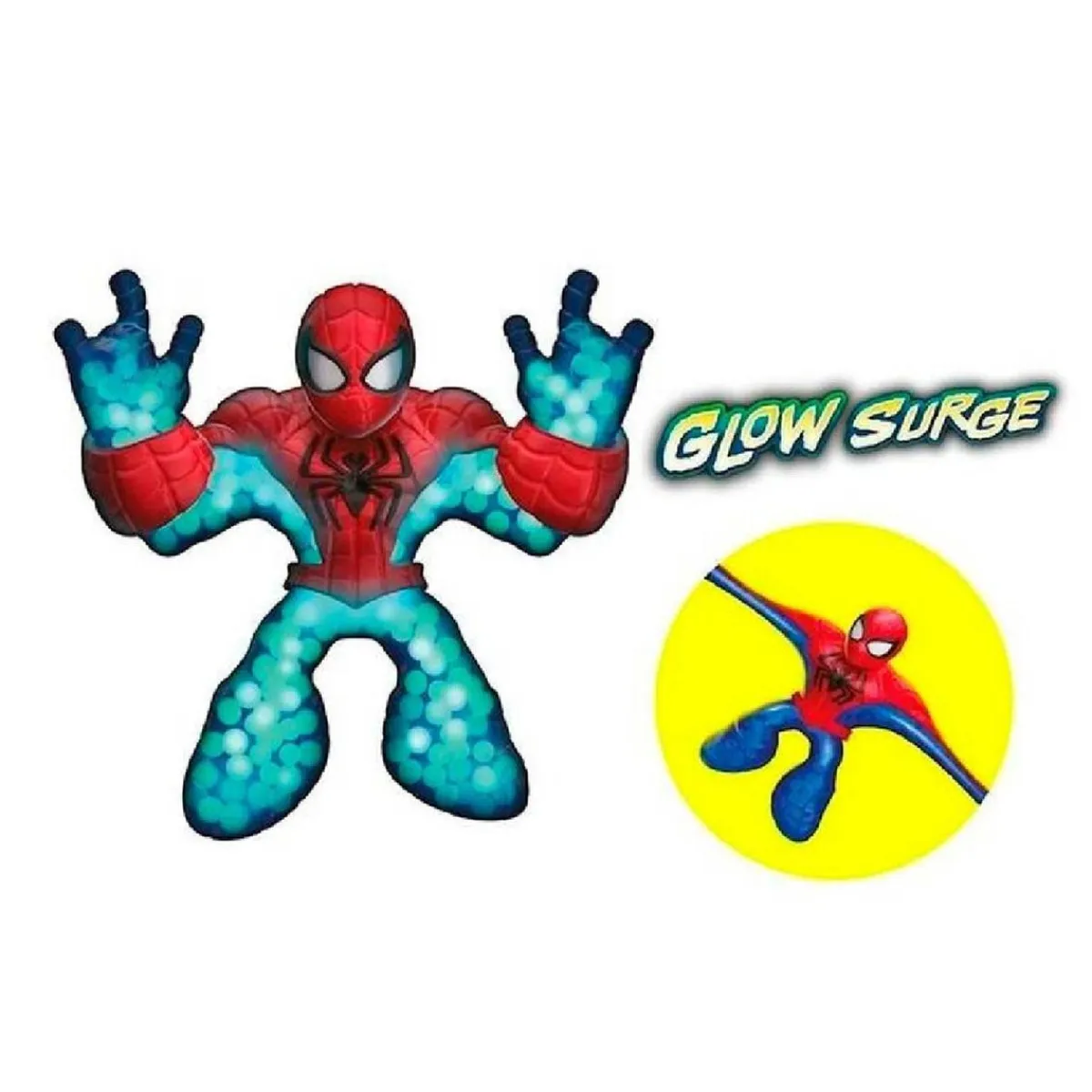 BANDAI Figuras De Acción*Goo Jit Zu - Figura Glow Surge Spider-man