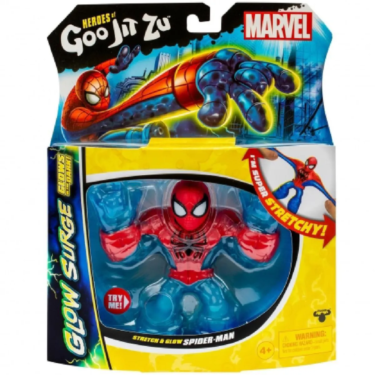 BANDAI Figuras De Acción*Goo Jit Zu - Figura Glow Surge Spider-man