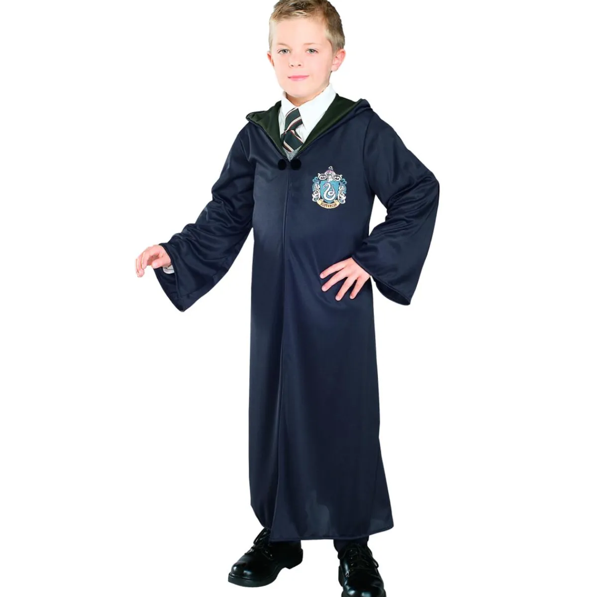 HARRY POTTER Disfraces|Halloween*- Túnica Infantil Slytherin 8-10 años