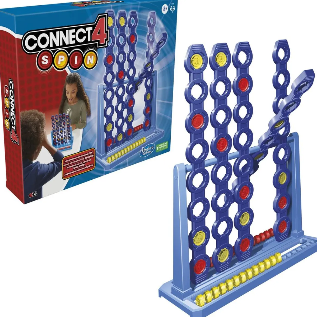 TOYS "R" US Juegos Y Puzzles*Hasbro - Connect 4 Spin Juego de mesa Estratégico ㅤ