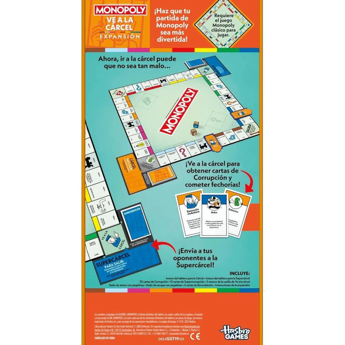 HASBRO IBERIA Juegos Y Puzzles|Friki Zone*Hasbro - Monopoly Expansión Ve a la cárcel