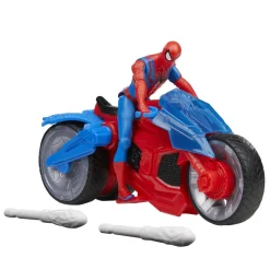 HASBRO IBERIA Figuras De Acción*Hasbro - Spider-man - Moto Arácnida Spider-Man - Set de Juego con Figura y Proyectiles ㅤ