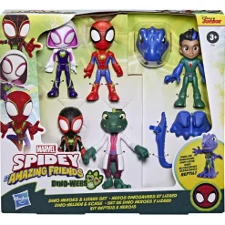 HASBRO IBERIA Coleccionables Y Mini Mundos*Hasbro - Spidey and his Amazing Friends - Set de Dino Heroes y Lizard