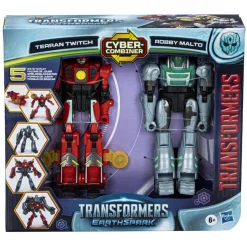 HASBRO IBERIA Figuras De Acción*Hasbro - Transformers - Pack de 2 figuras EarthSpark Terran Twitch y Robby ㅤ