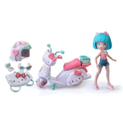 HELLO KITTY Muñecas*- Muñeca Pretty Pink con Scooter