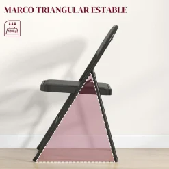 Homcom Estilo De Vida*- 2 sillas plegables Negro