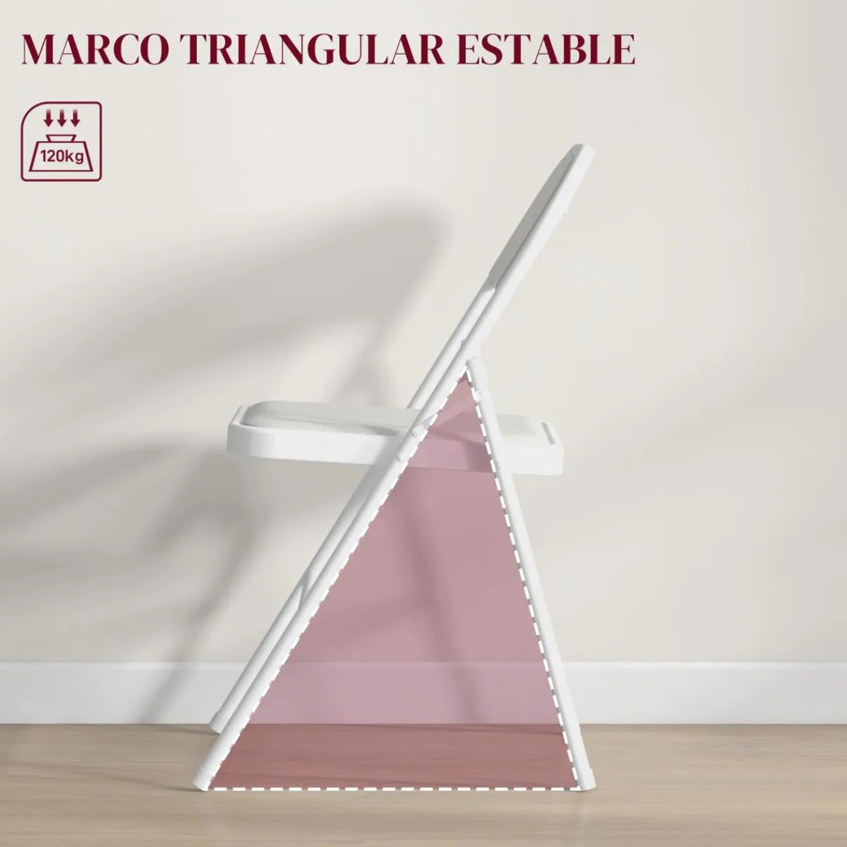 Homcom Estilo De Vida*- 2 sillas plegables Blanco