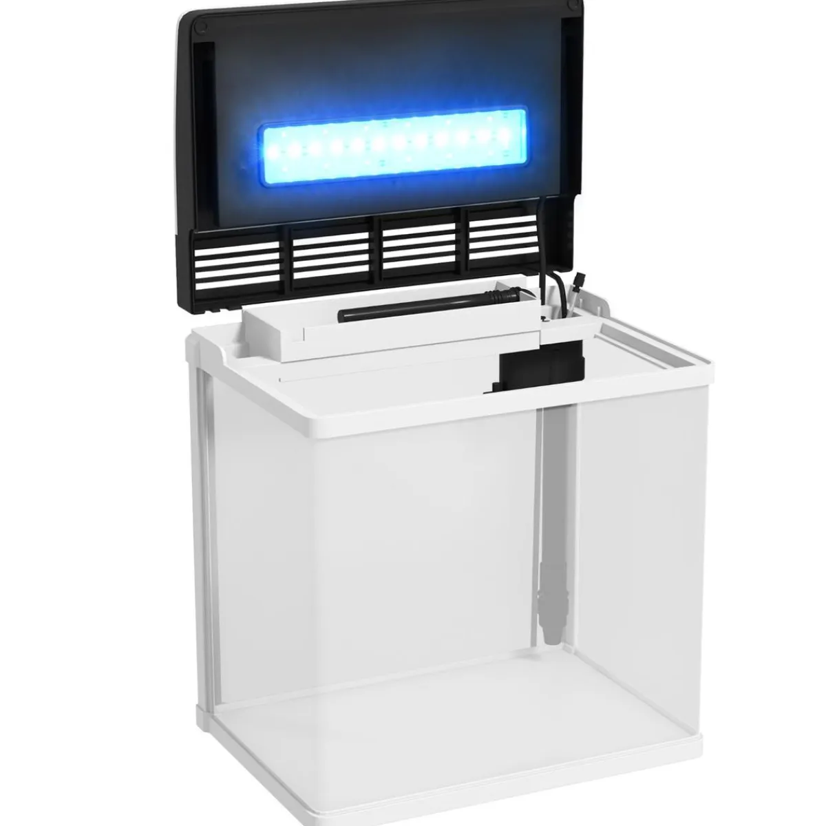 PawHut Steam*Homcom - Acuario 13L con filtro e iluminación