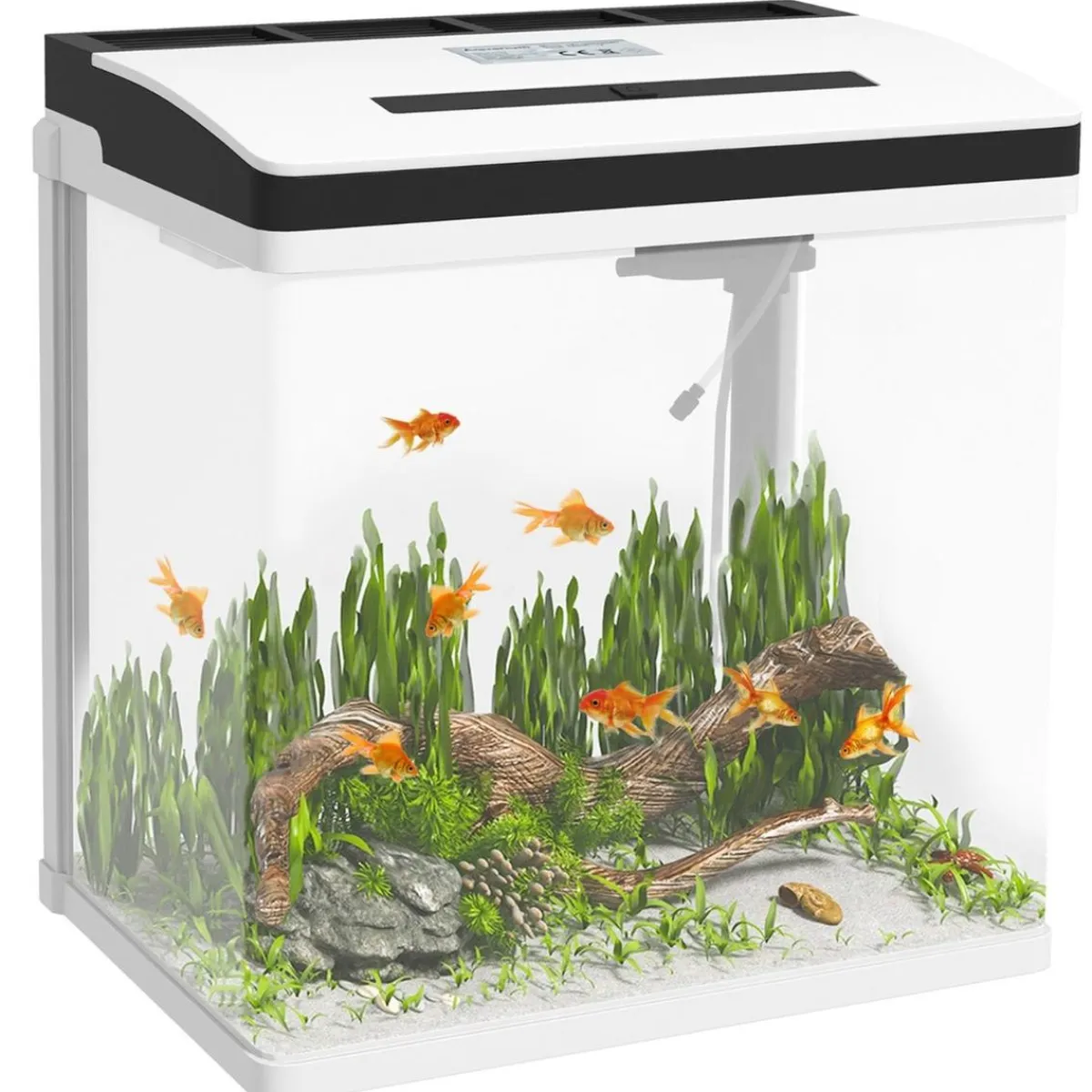 PawHut Steam*Homcom - Acuario 28L con filtro e iluminación