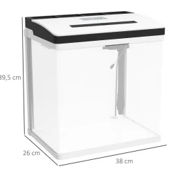 PawHut Steam*Homcom - Acuario 28L con filtro e iluminación