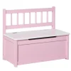 Homcom Estilo De Vida*- Baúl para juguetes Madera Rosa