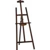 Homcom Arte Y Manualidades*- Caballete de madera con trípode Marrón