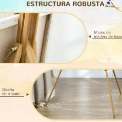 VINSETTO Arte Y Manualidades*Homcom - Caballete de pintura plegable de madera