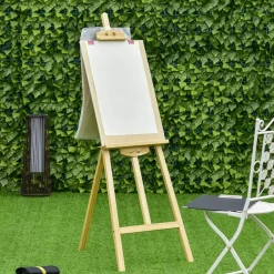 Homcom Arte Y Manualidades*- Caballete de pintura de madera