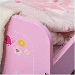 Homcom Estilo De Vida*- Cama infantil 3-6 años color rosa