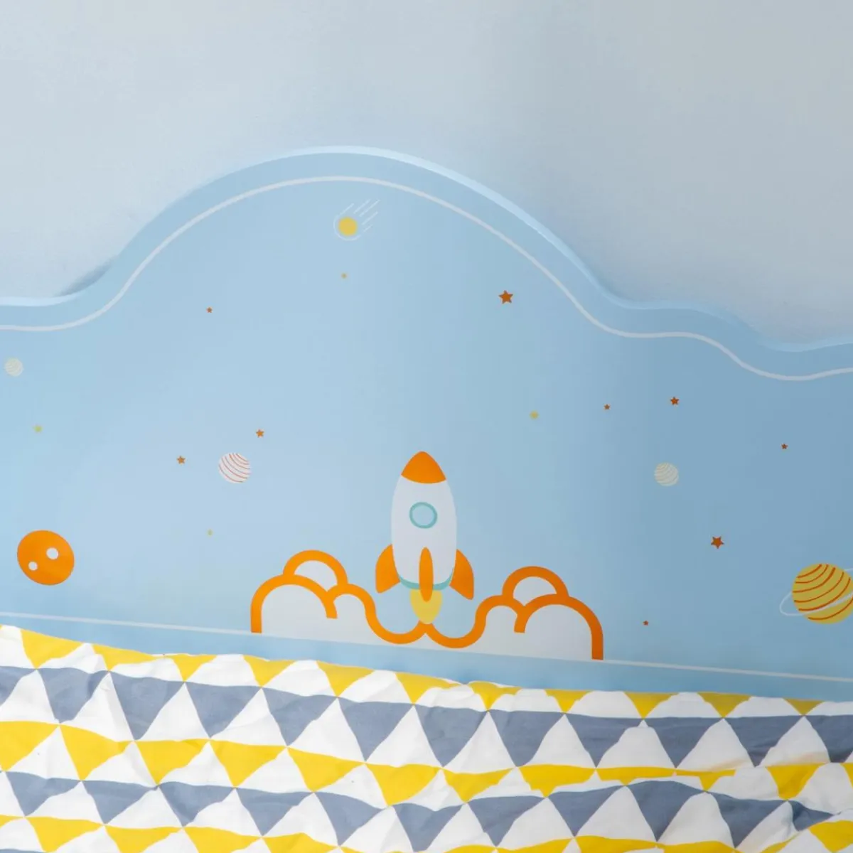 Homcom Estilo De Vida*- Cama infantil espacio Azul