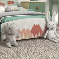 Homcom Estilo De Vida*- Cama infantil Montañas Verde