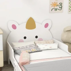 Homcom Estilo De Vida*- Cama infantil Unicornio Blanco