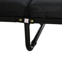 Homcom Estilo De Vida*- Cama plegable con cabecera ajustable Negro
