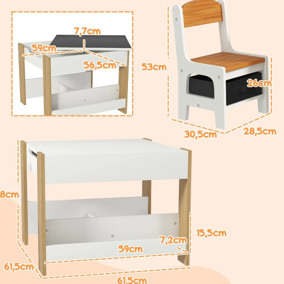Homcom Estilo De Vida*- Conjunto de Mesa con Sillas