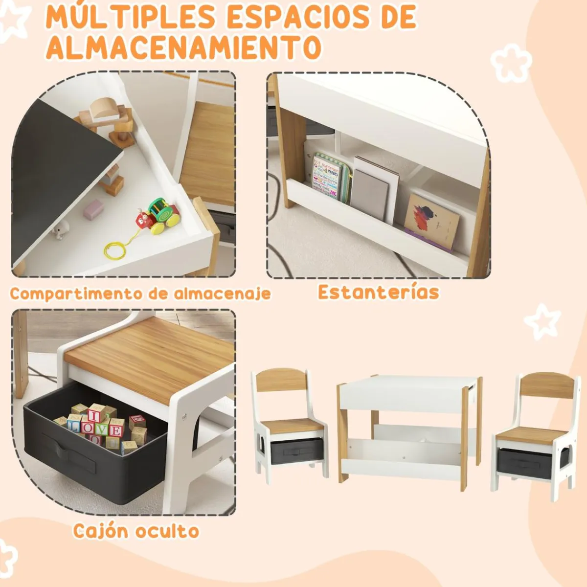 Homcom Estilo De Vida*- Conjunto de Mesa con Sillas