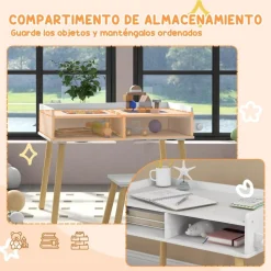 Homcom Estilo De Vida*- Conjunto Mesa + silla con accesorios